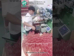 Printer Curve Screen Printing Logo Untuk Botol Plastik